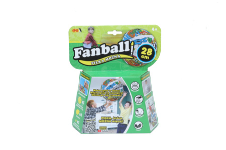 OUTLET EPEE FANBALL PIŁKA NOŻNA pokoloruj nadmuchaj rzucaj Fun Ball DUŻA 28cm zielona