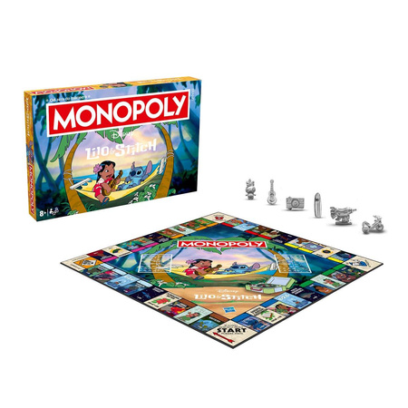Monopoly Lilo & Stitch gra planszowa dla dzieci EDYCJA POLSKA ORYGINALNA