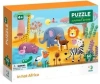 PUZZLE EDUKACYJNE DLA DZIECI PUZLE BIOMY GORĄCA AFRYKA ZWIERZĘTA 60 el.