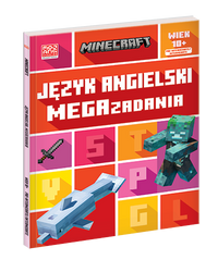 JĘZYK ANGIELSKI MEGA ZADANIA MINECRAFT zabawa i nauka książka dla dzieci 10+