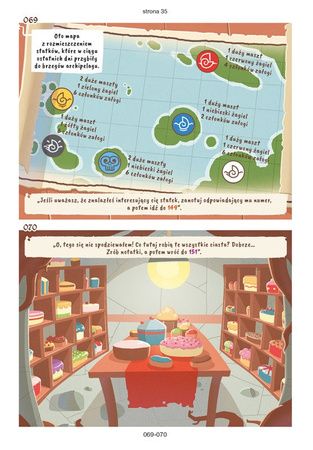 PIRACI KLĄTWA WYSPY KOMIKS PARAGRAFOWY DLA DZIECI książka gra misje PRZYGODA