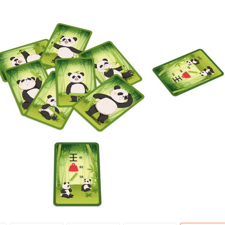 Banda Pand i Kawałki Bambusa gra planszowa karciana RODZINNA szybka 5+