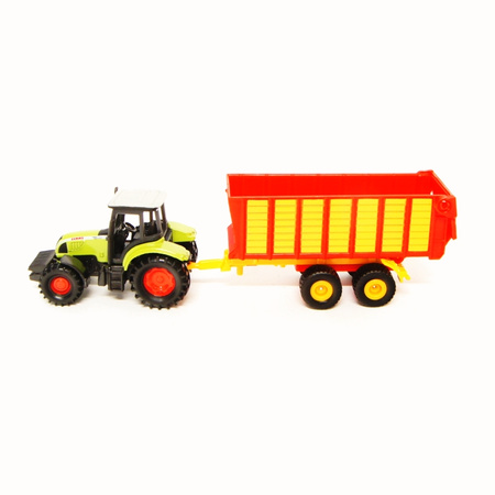 SIKU 1650 2w1 zestaw Traktor +przyczepa ciągnik
