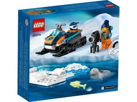 OUTLET LEGO City 60376 Skuter śnieżny pojazd kamera klocki +3x figurka ludzik foki