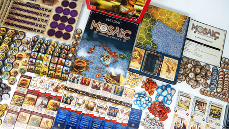 Mosaic gra planszowa strategiczna Portal Games cywilizacja budowa rozwój