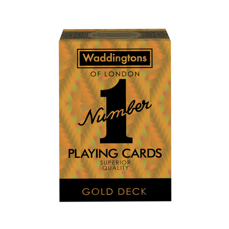 Waddingtons No 1 Gold 55 KART DO GRY POKER TYSIĄC OCZKO BRYDŻ KARTY PREMIUM