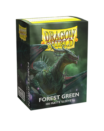 Koszulki PREMIUM na karty talię Pokemon MtG Magic MATOWE Dragon Shield Sleeves protektory Forest Green (100 sztuk)