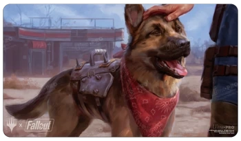 Mata na karty do gry Magic the Gathering gra MtG Fallout playmat Dogmeat, Ever Loyal