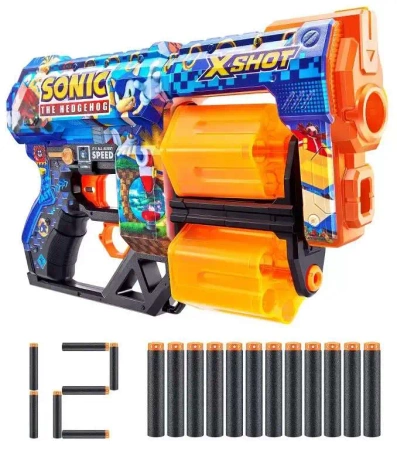 WYRZUTNIA X-SHOT SONIC SKINS HYPER SPIKE NA pistolet +strzałki do wyrzutni