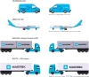 TIR CIĘŻARÓWKA KONTENEROWA MAN MAERSK auto model MAJORETTE METALOWA RUCHOMA