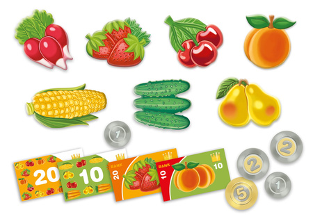 Mój sklep Warzywa i owoce gra edukacyjna dla dzieci robienie zakupów