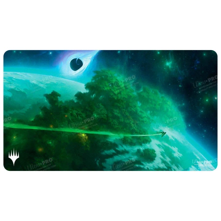 OFICJALNA MATA Edge of Eternities Mythic Land karty MtG Magic the Gathering Playmat Evendo, Waking Haven