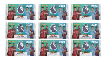9x PANINI KARTY PIŁKARSKIE Saszetka Premier League 2024 Adrenalyn ORYGINALNE