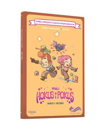 MALI HOKUS I POKUS KOMIKS PARAGRAFOWY DLA DZIECI BURZA I GRZYBY książka gra