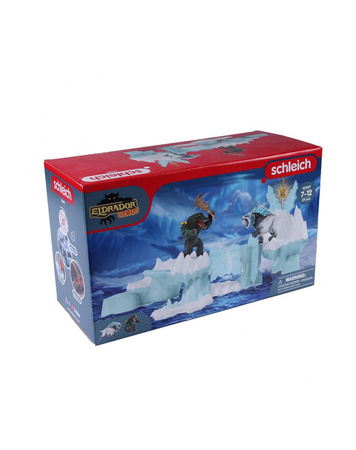 Schleich 42497 LODOWA FORTECA +FIGURKI BITEWNE bronie broni MOST ZWODZONY