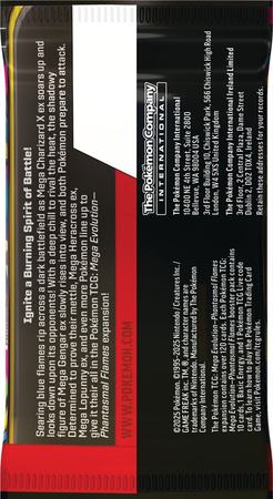 Pokemon TCG Mega Evolution Phantasmal Flames karty Box 36x Booster