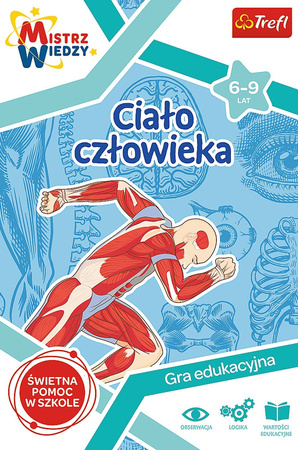 Ciało człowieka gra PLANSZOWA edukacyjna Mistrz Wiedzy nauka dla dzieci 