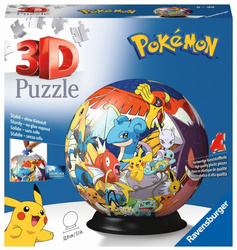 POKEMON 3D PUZZLE PREMIUM POKEMONY KULA karty Pokémon Pikachu ORYGINALNE