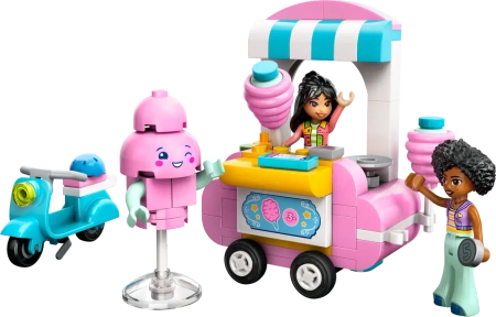 LEGO FRIENDS 42643 STOISKO KAWIARNIA Z WATĄ CUKROWĄ skuter klocki figurki
