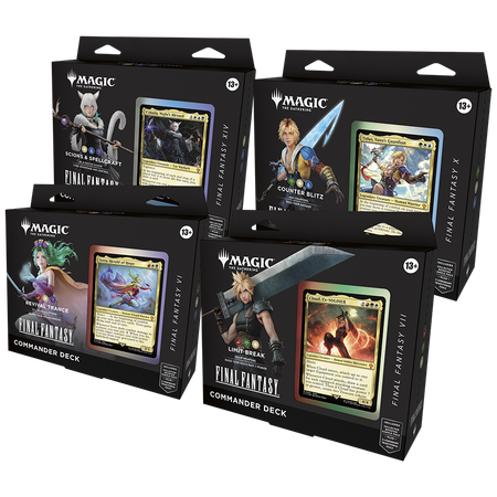 Zestaw KOMPLET Talii 4x Talia Commander FINAL FANTASY Talie MtG Magic 2025