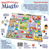 MIASTO Moja piersza gra planszowa PAPIER DREWNO EKOLOGICZNA dla dzieci 2,5+