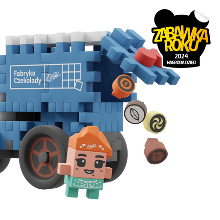 MARIOINEX WEDEL ZESTAW KLOCKÓW WAFFLE klocki ciężarówka wafle konstrukcyjne
