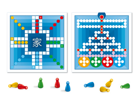 2w1 Chińczyk i Barykada tradycyjna gra planszowa klasyczna dla dzieci 5+