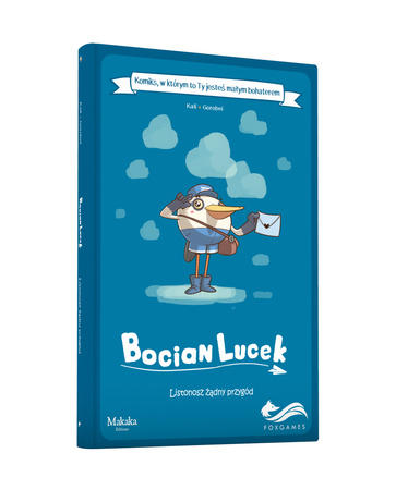 BOCIAN LUCEK KOMIKS PARAGRAFOWY DLA DZIECI książka gra misje PRZYGODA