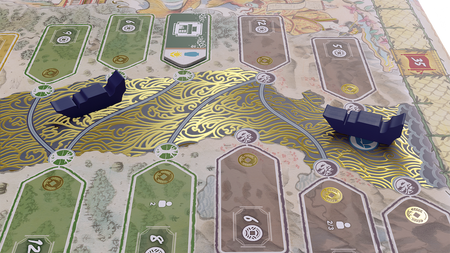 Rzeka Złota gra planszowa ekonomiczna handlarze samuraje STRATEGICZNA 14+