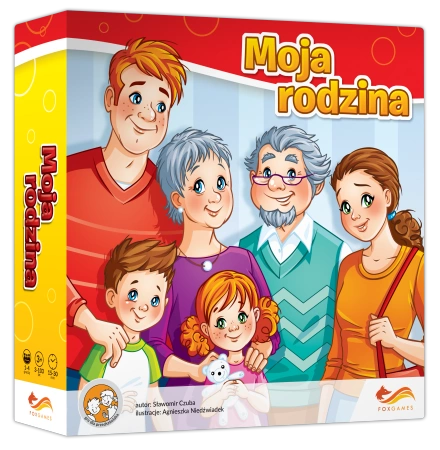 MOJA RODZINA gra planszowa dla dzieci przedszkole 3w1 DRZEWO +OBIAD +FESTYN