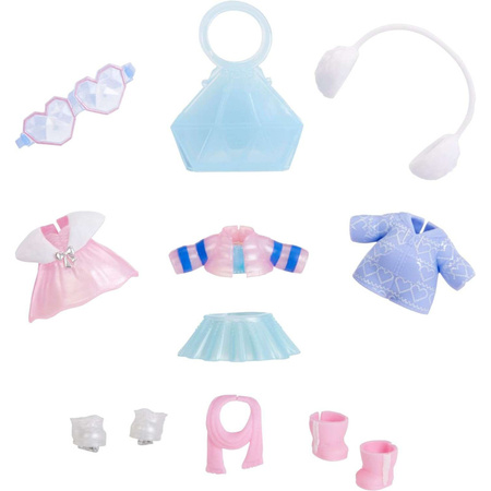 KOMPLET UBRANEK DLA LALEK LOL SURPRISE SUPRISE UBRANKA DO LALKI RÓŻOWE NIEBIESKIE