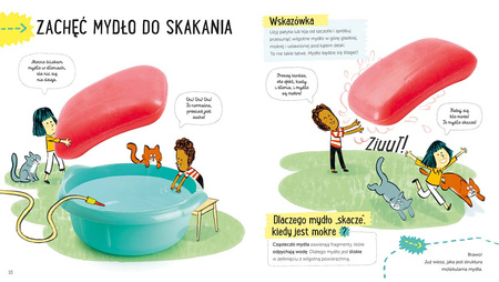 MYDŁO ZABAWA I NAUKA książka dla dzieci akademia duże wielkie bańki mydlane