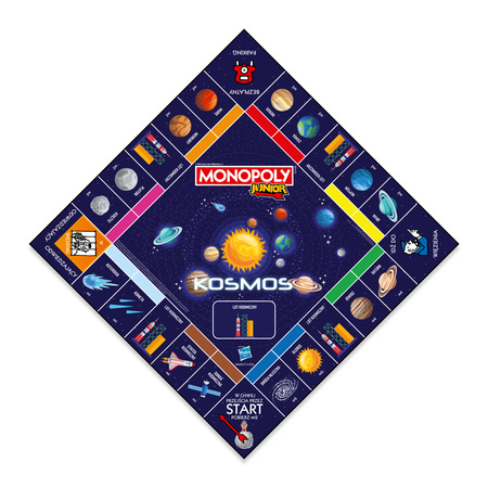 MONOPOLY KOSMOS gra planszowa dla dzieci Monopol Junior 5+ EDYCJA POLSKA
