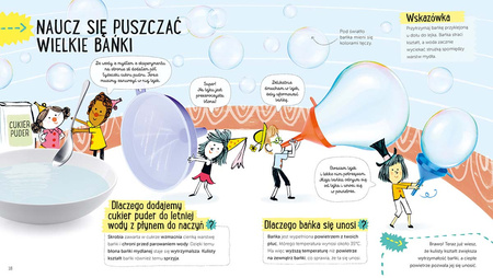 MYDŁO ZABAWA I NAUKA książka dla dzieci akademia duże wielkie bańki mydlane