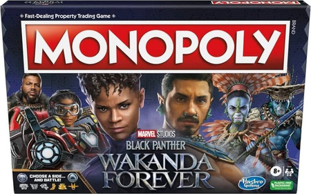 MONOPOLY MARVEL Black Panther gra planszowa czarna pantera ENGLISH KOLEKCJONERSKA