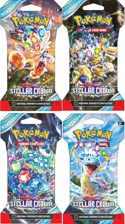 Stellar Crown Sleeved Booster Pokemon TCG saszetka karty ORYGINALNE KARTY