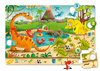 Dinozaury Maxi układanka z cyferkami 24 el 90x60 cm puzzle edukacyjne