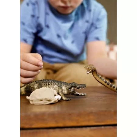 OUTLET Schleich 42625 ZWIERZĘTA FIGURKI dla dzieci krokodyl wąż jajka jaja gniazdo