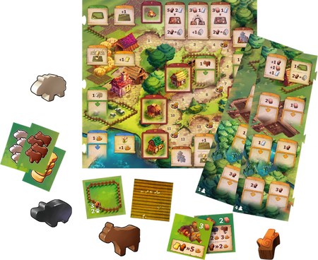 Agricola rodzinna gra planszowa farma zwierzątka zbuduj gospodarstwo 8+