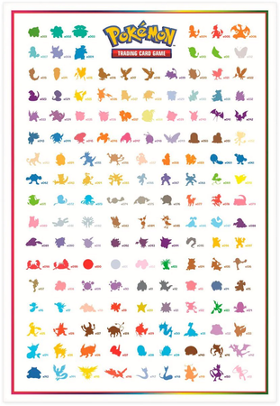 Pokemon karty 151 WIELKI METROWY PLAKAT 68x99cm kolekcja Pokemonów ORYGINAŁ