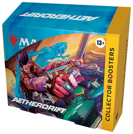 Collector Booster Box Aetherdrift karty MTG 12 boosterów Magic 2025 PREMIUM