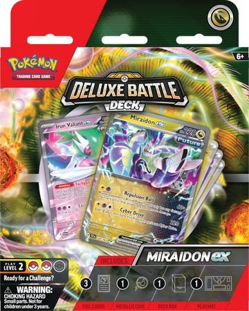 Pokemon DELUXE TALIA PUDEŁKO NA KARTY Battle Deck Miraidon ex ORYGINALNE