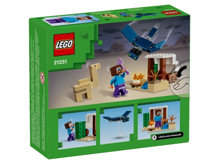 Klocki LEGO Minecraft 21251 Pustynna wyprawa Stevea