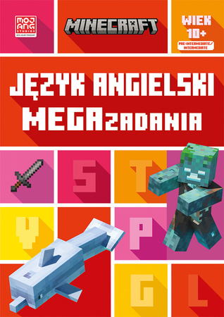 JĘZYK ANGIELSKI MEGA ZADANIA MINECRAFT zabawa i nauka książka dla dzieci 10+