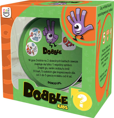 DOBBLE KIDS gra planszowa karty doble dooble dople dla dzieci karciana