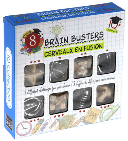 OUTLET 8 Brain Busters ŁAMIGŁÓWKI METALOWE zestaw Puzzles