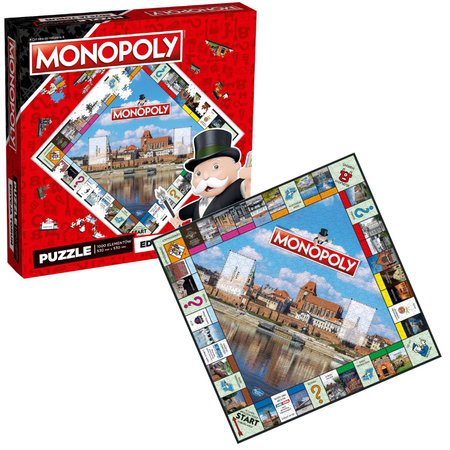 MONOPOLY PUZZLE Toruń toruńskie puzle PREMIUM 1000 elementów SUPER CENA