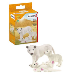 Schleich 42505 3w1 RODZINA LWÓW lwica lwiątko figurka lew zestaw prezentowy