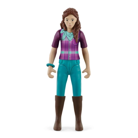 Schleich 42541 ZESTAW KOŃ +FIGURKA LISA +UZDA SIODŁO KASK KONIE HORSE CLUB