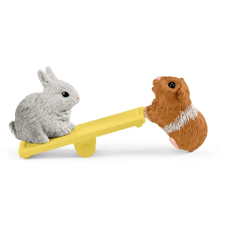 Schleich 42500 14w1 ZAGRODA DOM DLA ZWIERZĄT +4 FIGURKI królik figurka